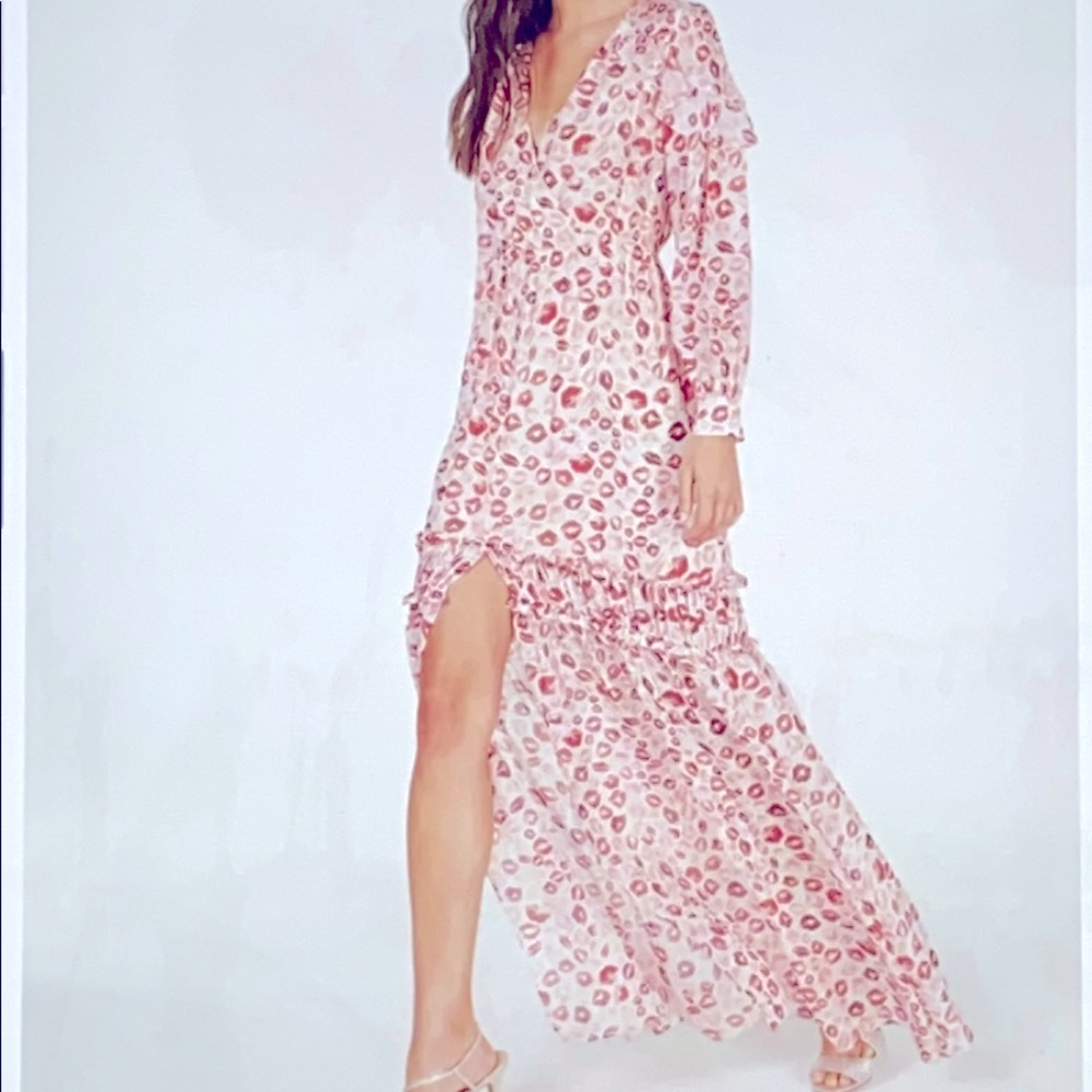 NWT Rachel Zoe Lip Print Dress